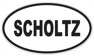 SCHOLTZ - Oval Magnet