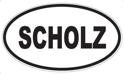 SCHOLZ - Oval Sticker