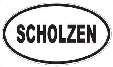 SCHOLZEN - Oval Sticker