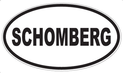 SCHOMBERG - Oval Magnet