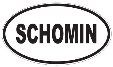 SCHOMIN - Oval Sticker