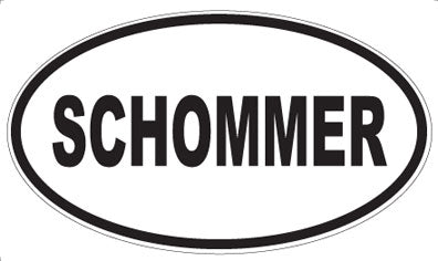 SCHOMMER - Oval Sticker