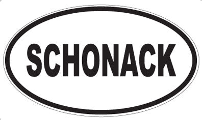 SCHONACK - Oval Magnet