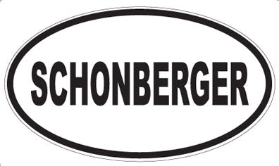 SCHONBERGER - Oval Magnet