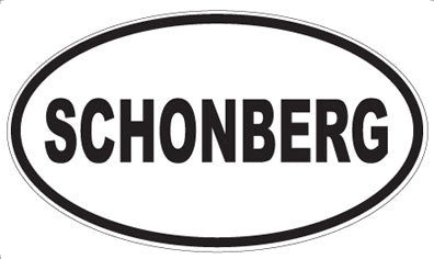 SCHONBERG - Oval Magnet
