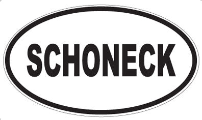 SCHONECK - Oval Sticker