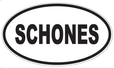 SCHONES - Oval Magnet