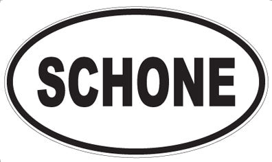 SCHONE - Oval Magnet