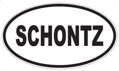 SCHONTZ - Oval Magnet