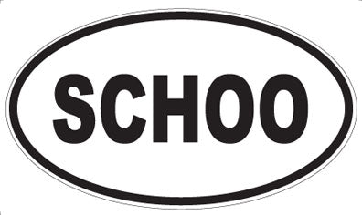 SCHOO - Oval Sticker