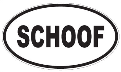 SCHOOF - Oval Sticker