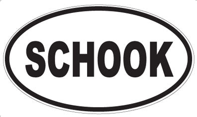 SCHOOK - Oval Magnet