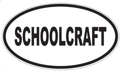 SCHOOLCRAFT - Oval Magnet