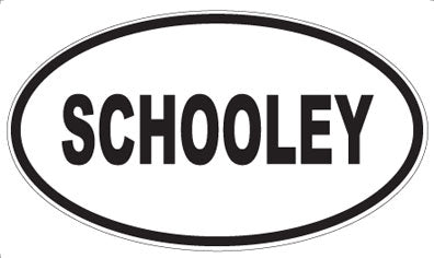 SCHOOLEY - Oval Sticker