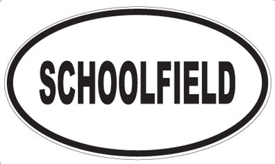 SCHOOLFIELD - Oval Magnet