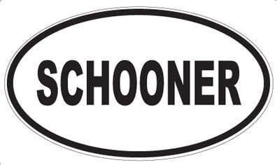 SCHOONER - Oval Magnet