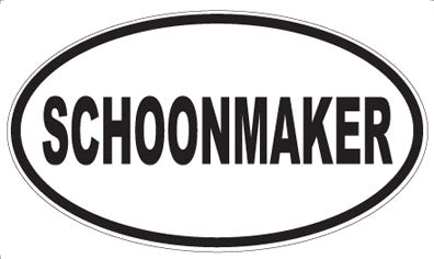 SCHOONMAKER - Oval Magnet