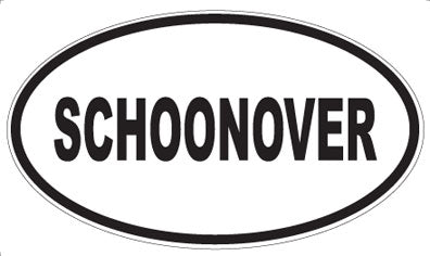 SCHOONOVER - Oval Sticker
