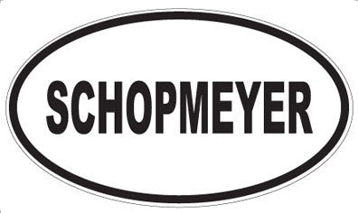 SCHOPMEYER - Oval Magnet