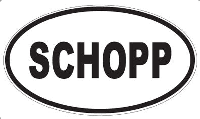 SCHOPP - Oval Sticker