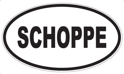 SCHOPPE - Oval Magnet