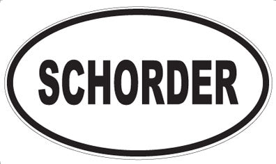 SCHORDER - Oval Magnet