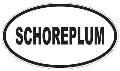 SCHOREPLUM - Oval Sticker