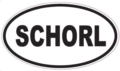 SCHORL - Oval Sticker