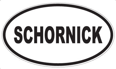 SCHORNICK - Oval Sticker
