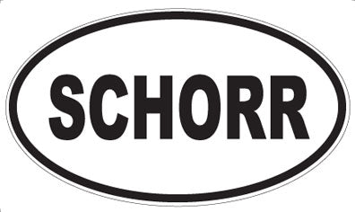 SCHORR - Oval Magnet