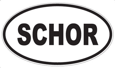 SCHOR - Oval Magnet