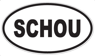SCHOU - Oval Sticker