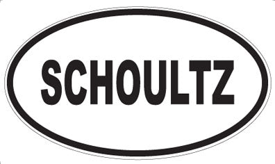 SCHOULTZ - Oval Sticker