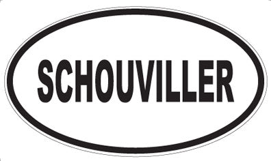 SCHOUVILLER - Oval Magnet