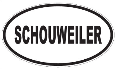 SCHOUWEILER - Oval Sticker