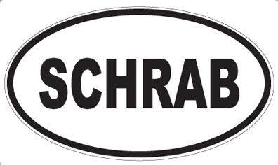 SCHRAB - Oval Sticker