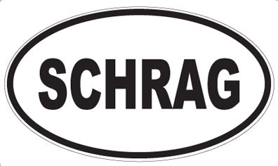 SCHRAG - Oval Sticker