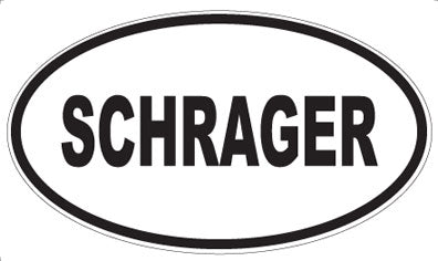 SCHRAGER - Oval Sticker