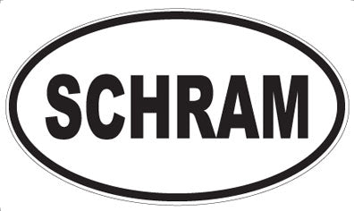 SCHRAM - Oval Sticker