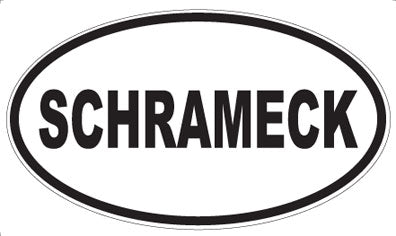 SCHRAMECK - Oval Sticker