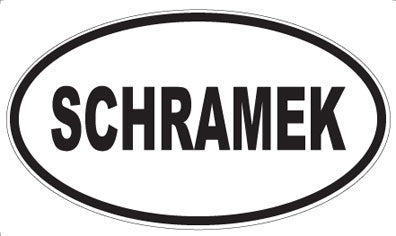 SCHRAMEK - Oval Sticker