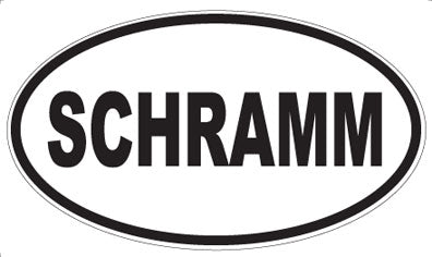 SCHRAMM - Oval Sticker