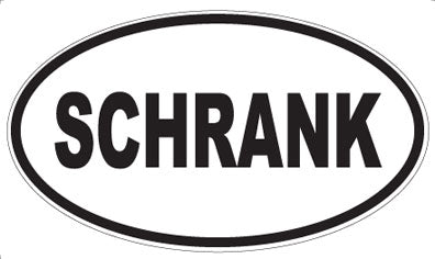 SCHRANK - Oval Sticker