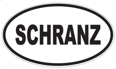 SCHRANZ - Oval Magnet