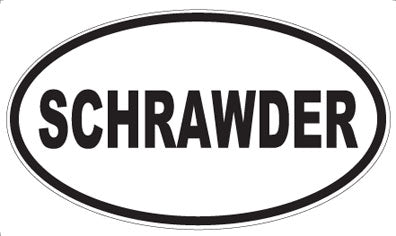 SCHRAWDER - Oval Magnet