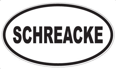 SCHREACKE - Oval Magnet
