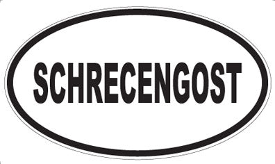 SCHRECENGOST - Oval Sticker