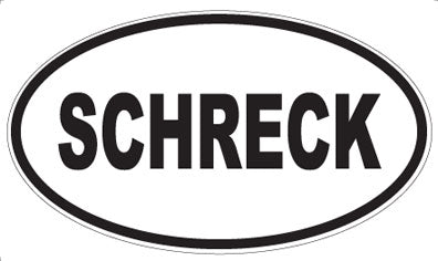 SCHRECK - Oval Sticker