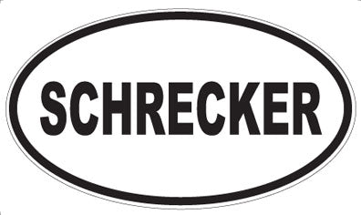 SCHRECKER - Oval Magnet