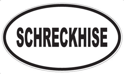 SCHRECKHISE - Oval Sticker